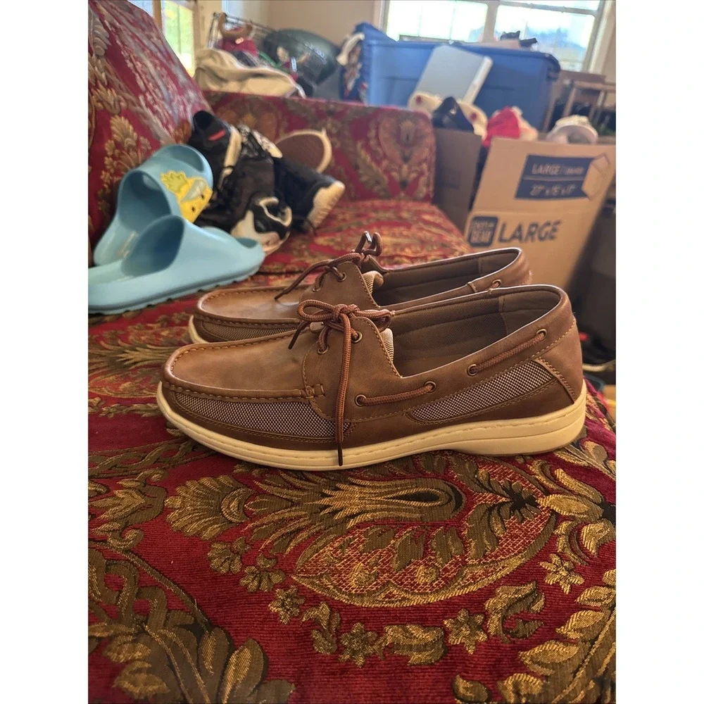 Vostey Men's Boat Shoes Slip On Sneaker Casual Loafers Size 11